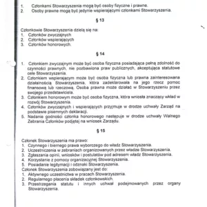 Statut stowarzyszenia