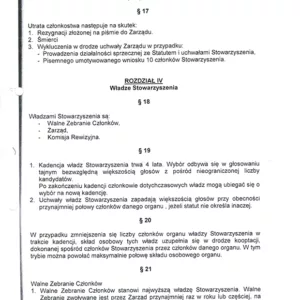 Statut stowarzyszenia